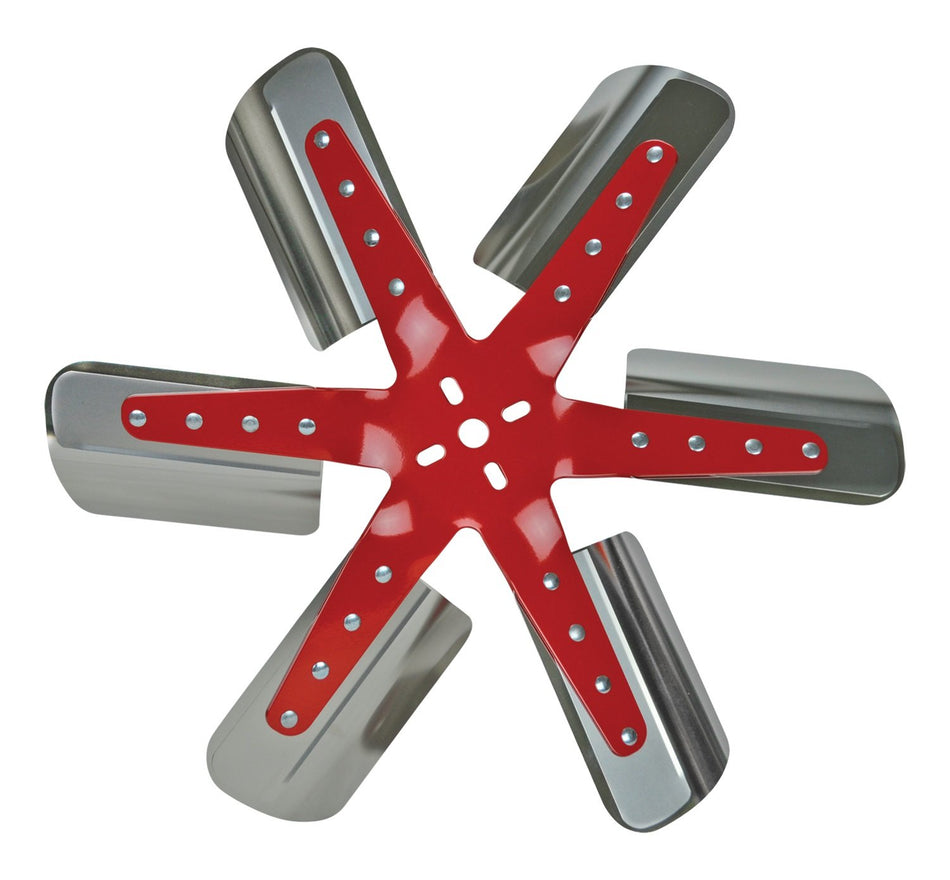 Flex-a-lite 1307 Red Star Stainless Steel Blade 17 Flex Fan