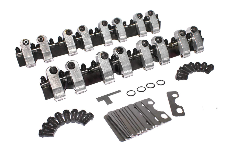 COMP Cams 1503 Shaft-Mount Aluminum 1.6/1.5 Ratio Rocker Kit for Chevrolet Small Block w/Dart Iron Eagle Head