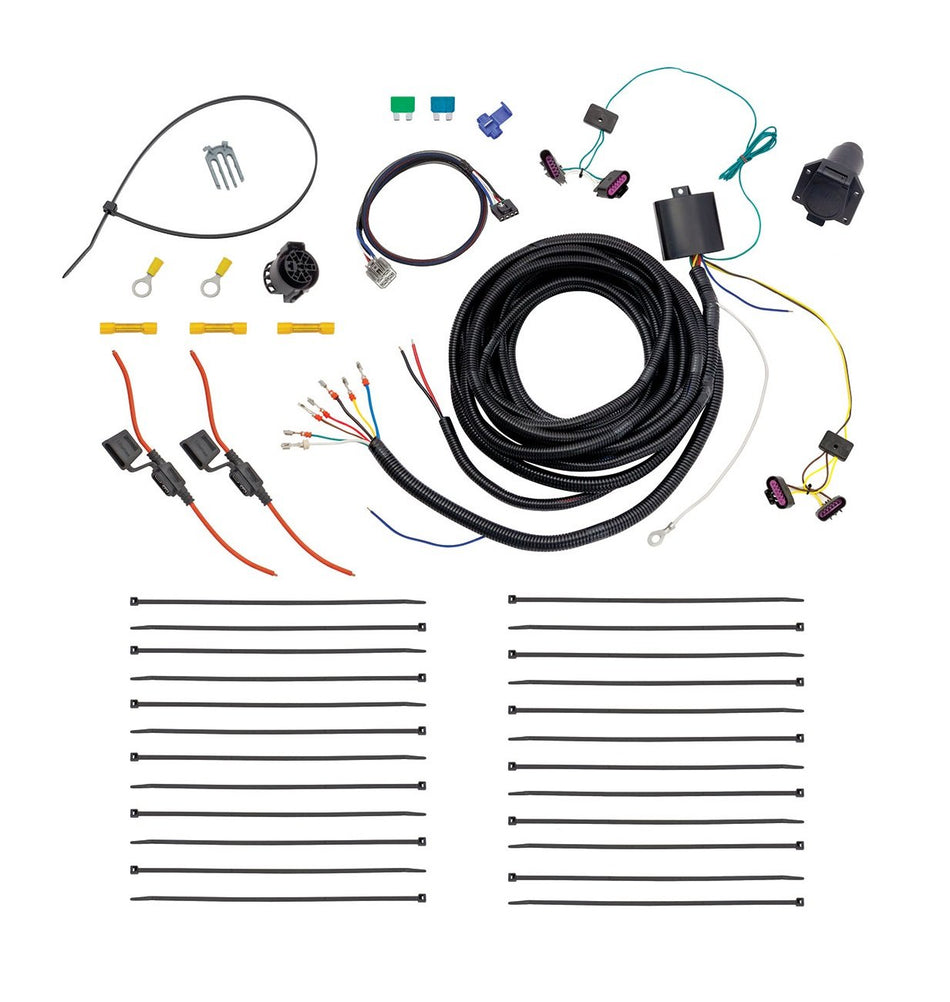 Tekonsha 22113 7-Way Tow Harness Wiring Package - Complete Kit, 1 Pack