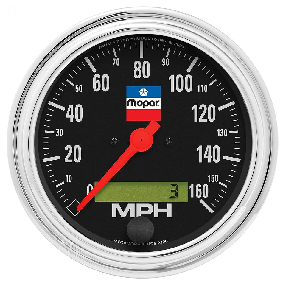 Speedometer, 3-3/8, 160 Mph, Elec. Programmable, Mopar Classic