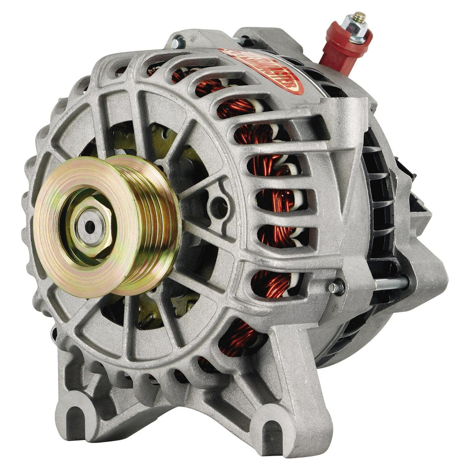 Powermaster 7795 Natural Alternator (6G 140A 6 Groove Pulley Large Frame V Mating 4.6L "Crown Vic",I-D-AS Regular)