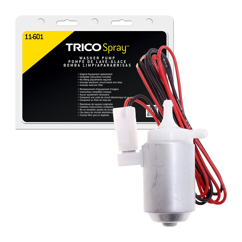 TRICO Spray Windshield Washer Pump (11-601) Fits Select Honda and Isuzu Model Years
