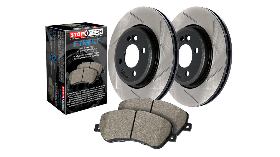 Stoptech 937.44520 Street Axle Pack, Slotted, Rear