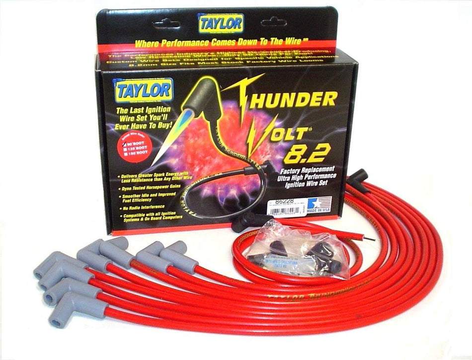 Taylor Cable 86228 ThunderVolt 8.2 Spark Plug Wire Set