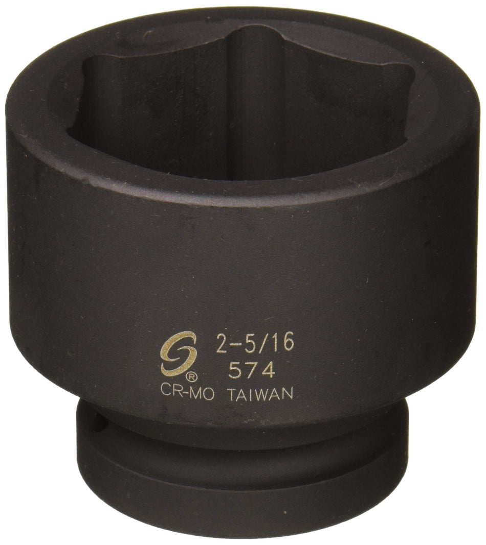 Sunex 574 1 Drive Standard 6 Point Impact Socket 2-5/16