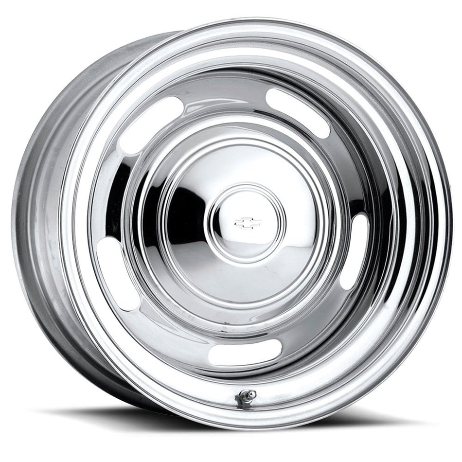 U.S. Wheel 57-5815L Chrome Rallye Wheel (Series 57) Size: 15 x 8 Bolt Circle: 5
