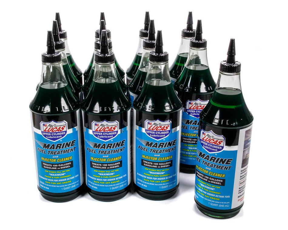 Lucas Oil Products 10981 Marine Fuel Treatment, 12 Quart, 1 Pack