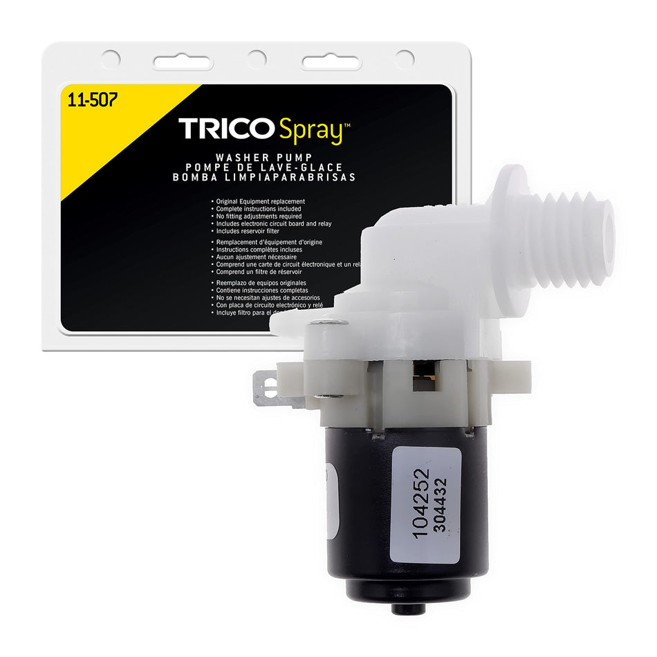 TRICO Spray Windshield Washer Pump (11-507) Fits Select Chrysler, Dodge, Jeep, and Plymouth Model Years