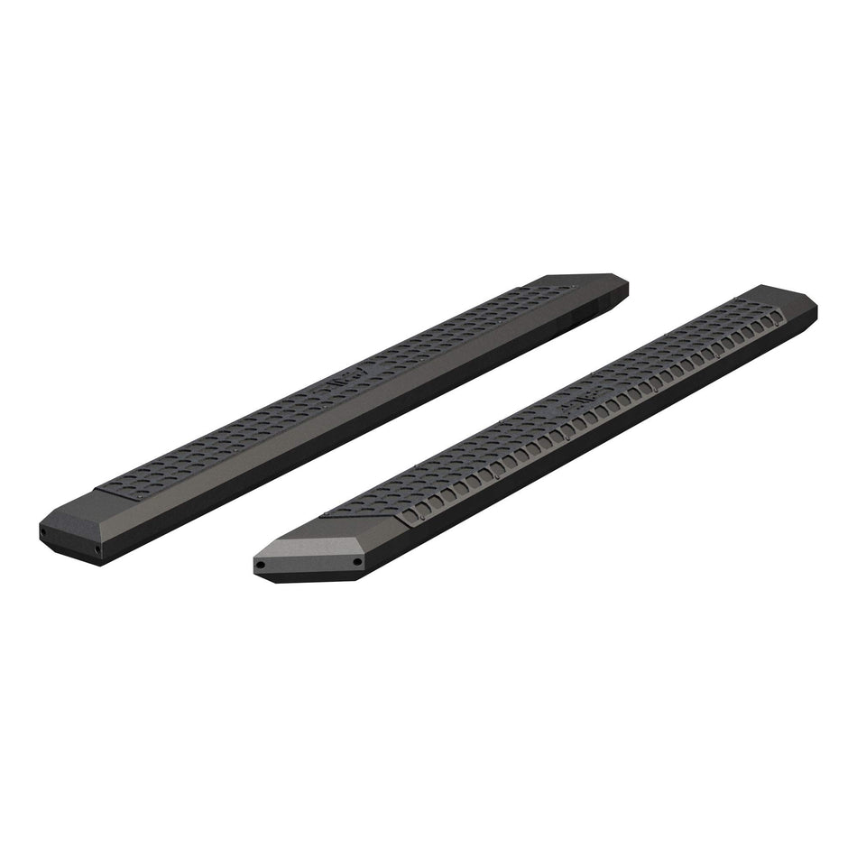 ARIES 2055985 AdvantEDGE Black Aluminum 85-Inch Truck Running Boards, Brackets Sold Separately