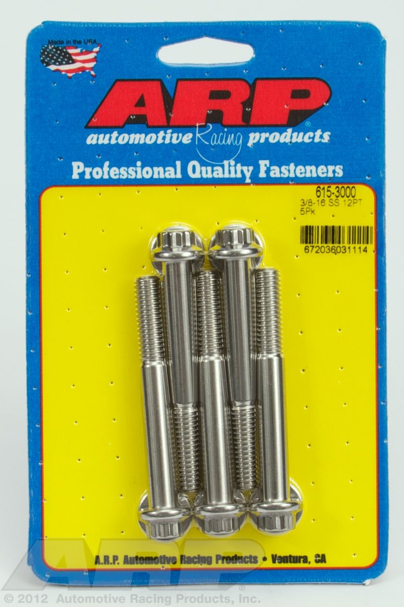 ARP (615-3000) Hex Bolt, Stainless Steel