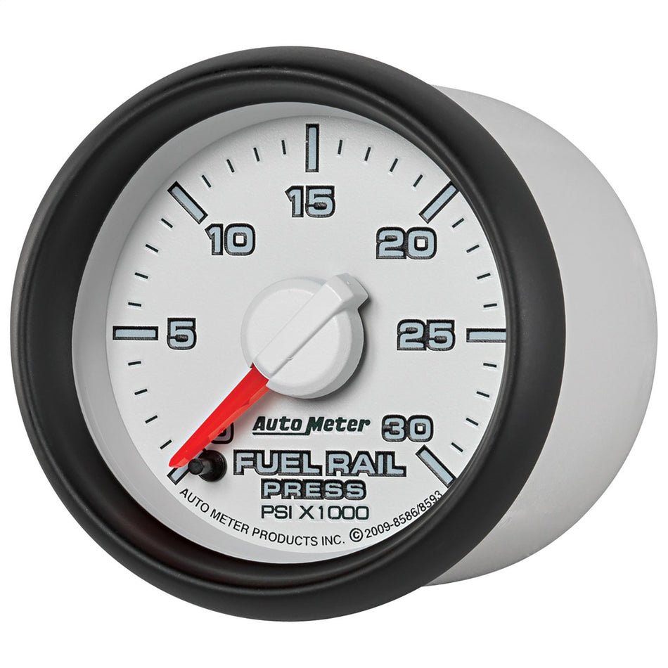 Auto Meter 8593 2-1/16 0-30000 PSI Fuel Rail Pressure Gauge 2007.5 and Newer Dodge Cummins 6.7L GM Duramax Lbezel and LMM