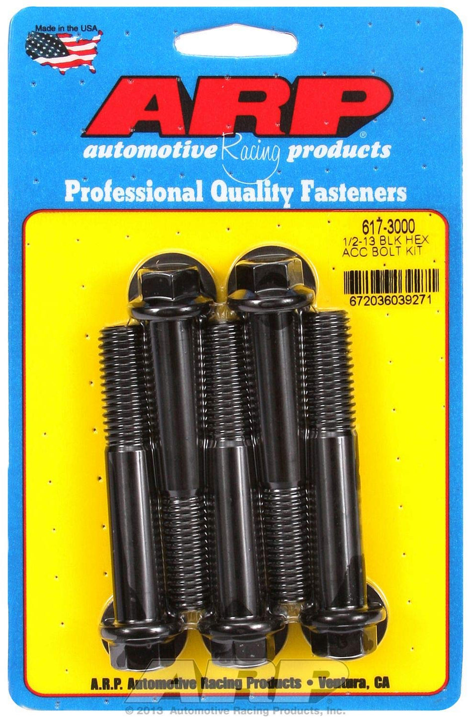 ARP (617-3000) Hex Oxide Bolt, Black
