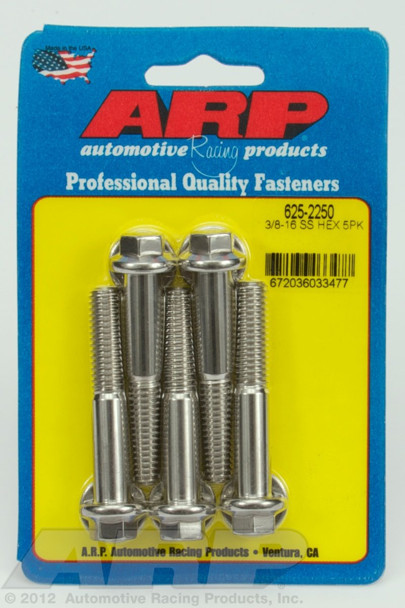 ARP (625-2250) Hex Bolt, Stainless Steel