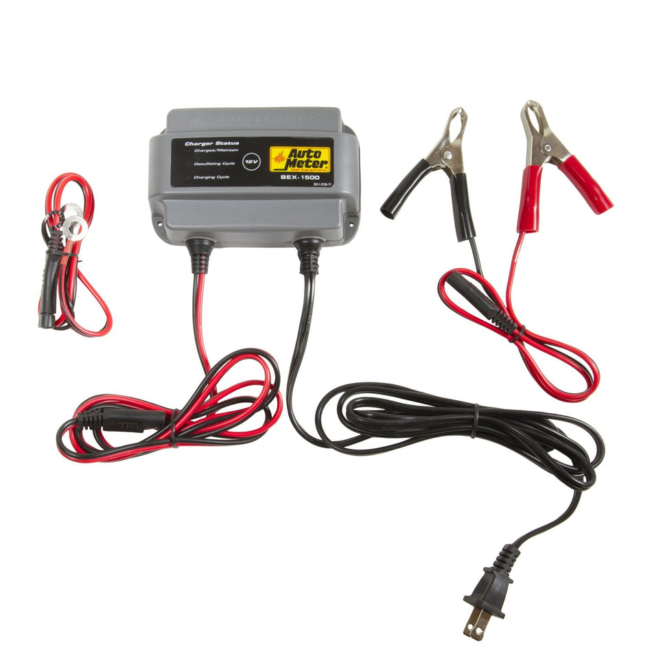 Auto Meter BEX-1500 BEX Series 1.5 Amp Battery Charger/Maintainer,Multi