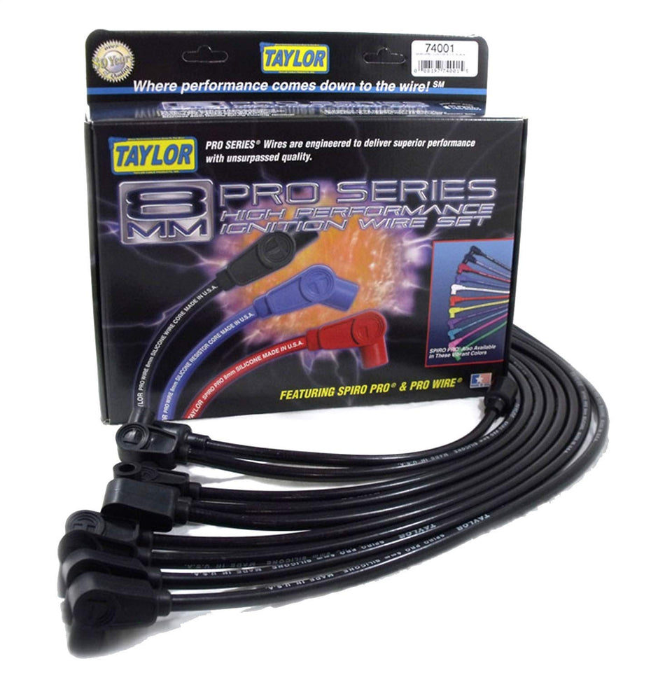 Taylor Cable 76058 8mm race fit Spiro-Pro black