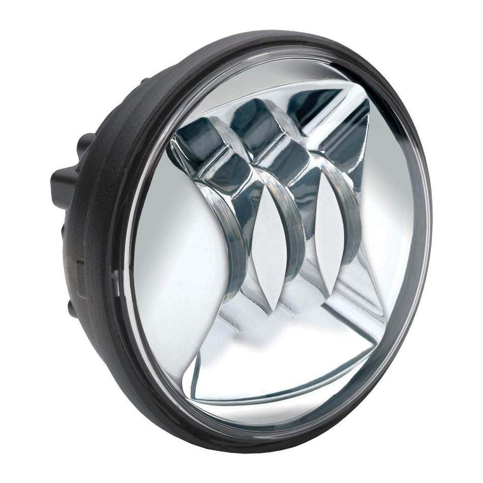 J.W. Speaker 0546161 Model 6045 12V SAE/ECE Right Hand Turn LED Fog Light with Chrome Inner Bezel