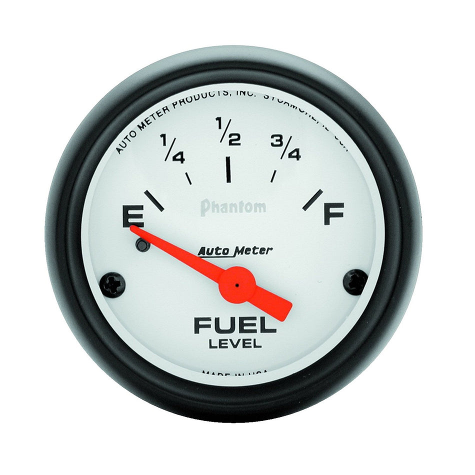 Auto Meter 5716 Phantom Electric Fuel Level Gauge, 2 1/16 - Short Sweep/Electric