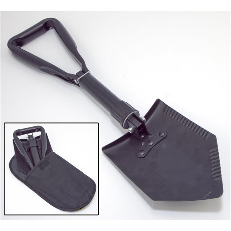 Rugged Ridge | Recovery Shovel, Heavy Duty, Tri-Fold, Black, Universal | 15104.42