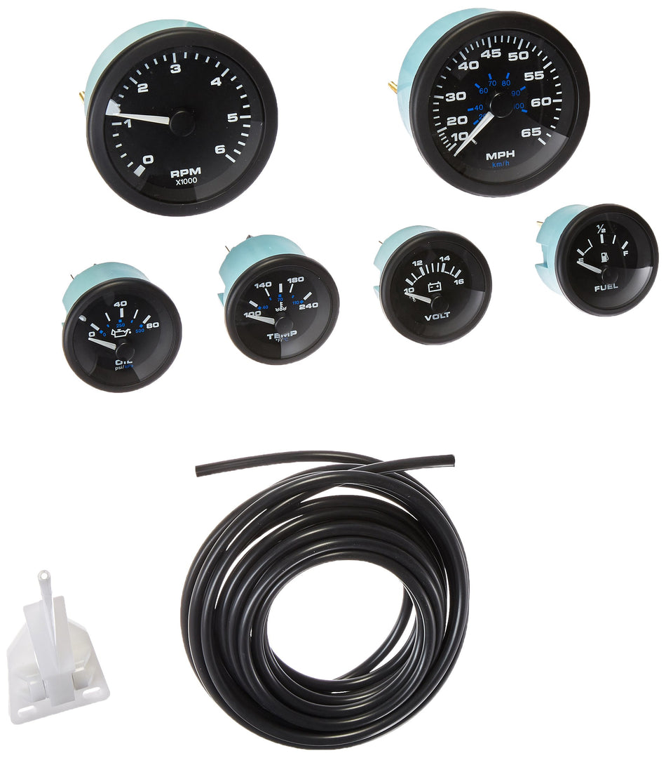 Sierra International 62715P Premier Pro Engine Synchronizer Fuel Speed Tach Oil Pressure & Water Temp Gauges