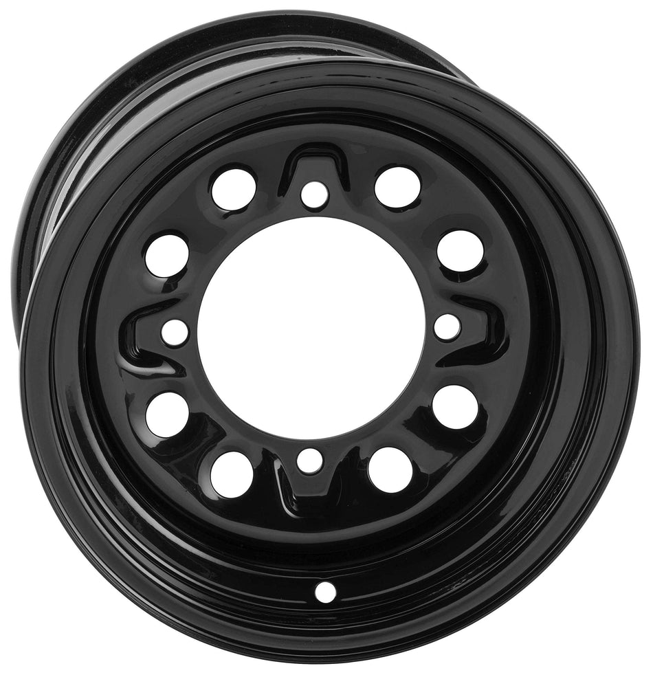 QuadBoss RT-FC0175127156BLA Steely Wheel - 12x7-4+3-4/156 - Black
