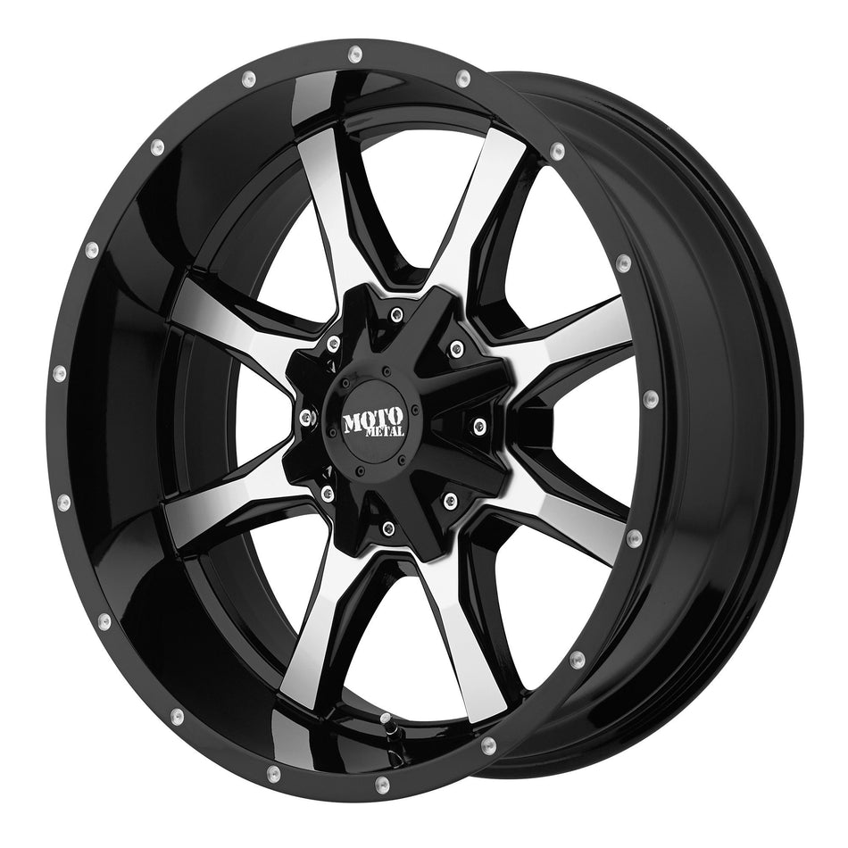 Moto Metal MO970 18X10 5X5.0/5.5 G-BLK MACH -24MM - MO97081035324N