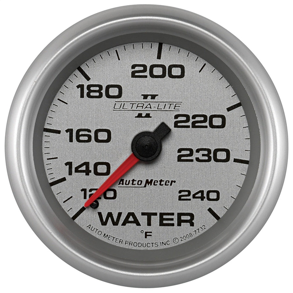 Auto Meter 7732 Ultra-Lite Pro II 2-5/8 120-240 F Mechanical Water Temperature Gauge