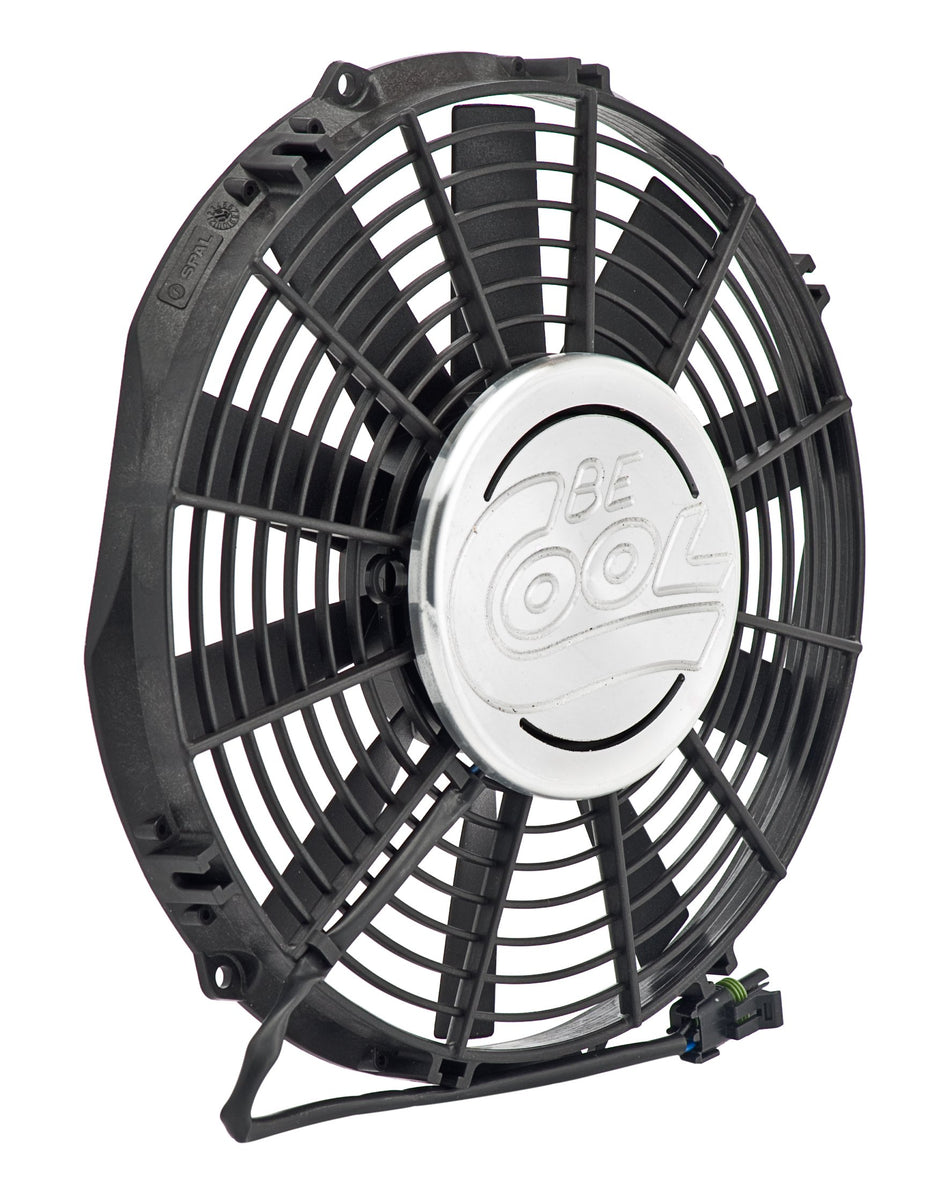 Be Cool 75267 Aluminator Euro-Black 11" Puller Fan with Billet Cover