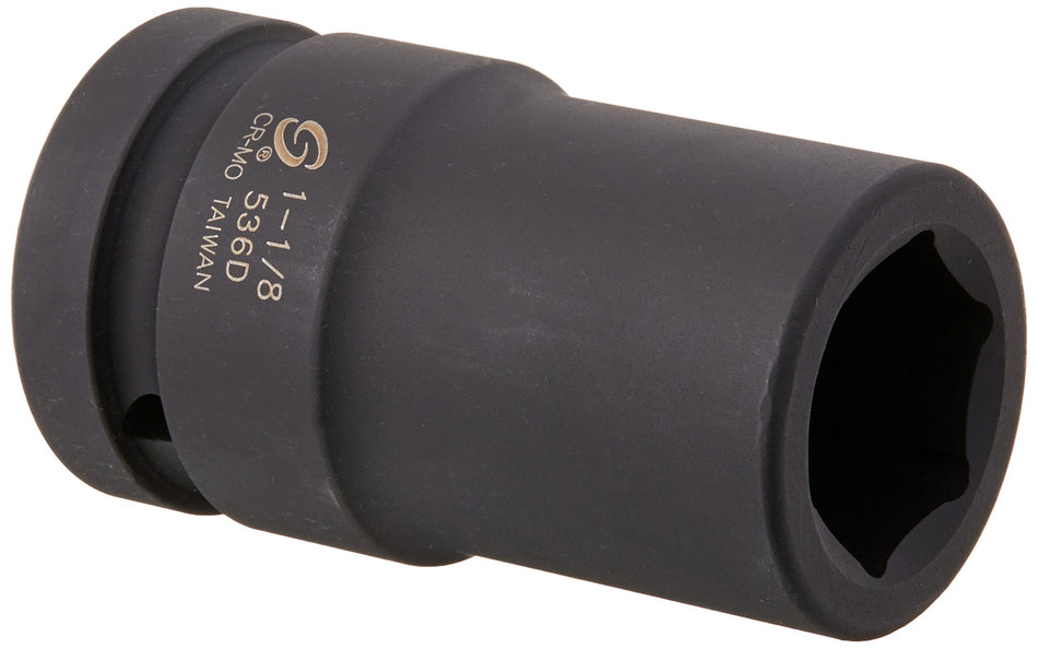 Sunex 536D 1" Drive Deep 6 Pt. Impact Socket 1-1/8"