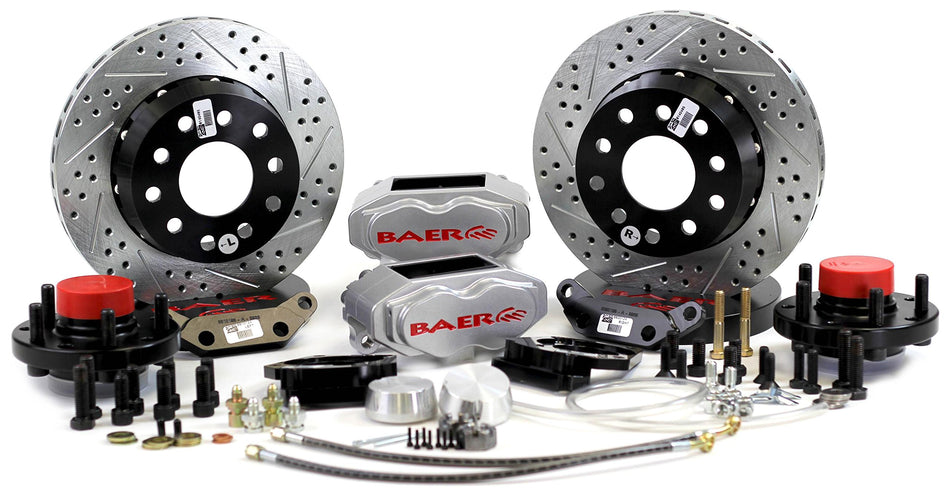 BAER BRAKES 4301464S-BKCZ Brake System (11 Front SS4+ Silver 58-70 GM Full Size Car Requires CPP 2 Drop Spindle), 1 Pack