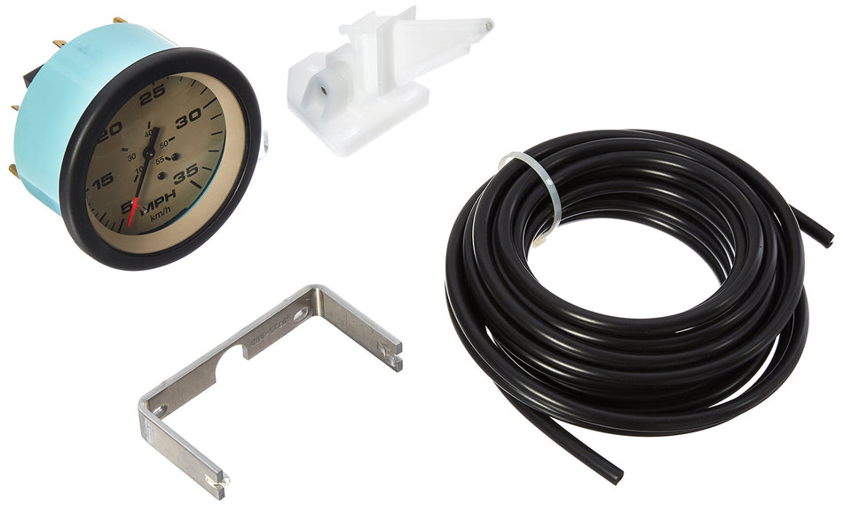 Sierra International 61826P Sahara Pitot Type 5 to 35 Mph Dial Range Scratch Resistant Speedometer Kit, 3