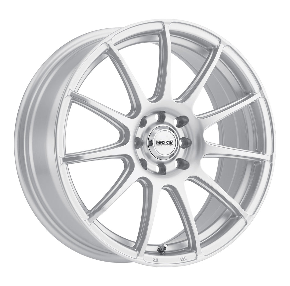 Maxxim WINNER Silver Wheel with Painted and tpms (15 x 6.5 inches /4 x 100 mm, 38 mm Offset)