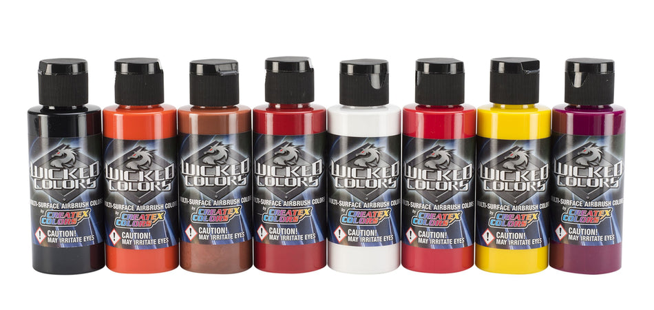 Createx Colors W113-00 Kent Lind Wicked Colors Warm Beach Set, 2 oz.