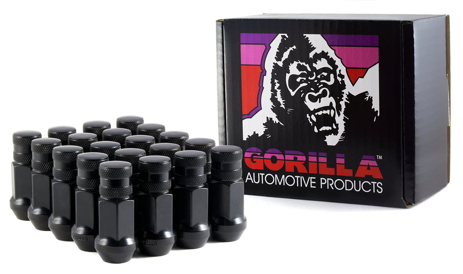 Gorilla Automotive 45188BC-20 Black 1/2 Thread Size Forged Steel Chrome Finish Closed End Lug Nut, (Pack of 20)