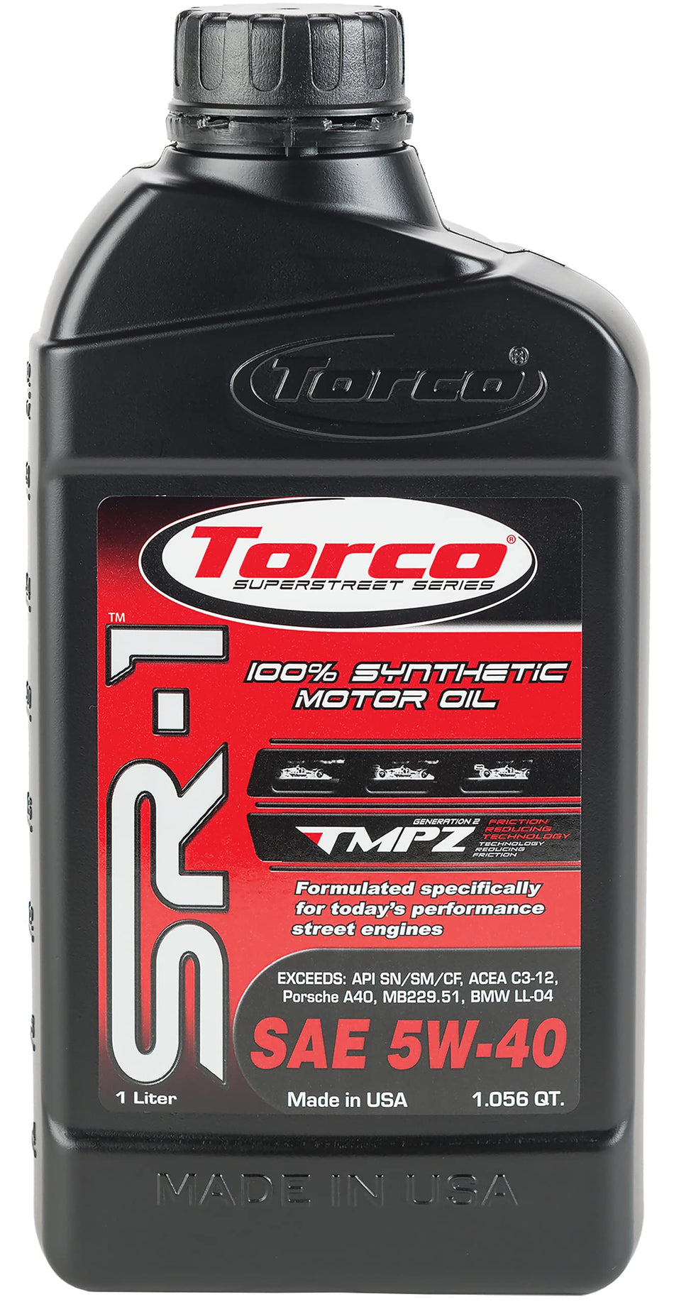 Torco SR-1 100% Synthetic High-Performance Engine Oil (5W-40)