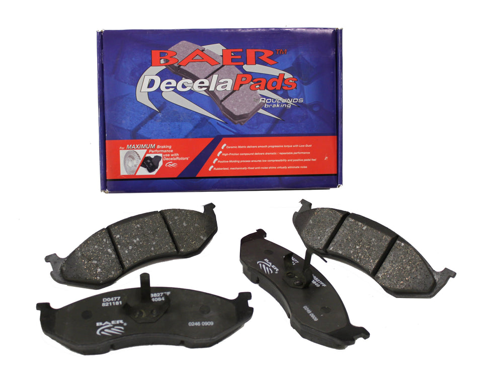 BAER D1001 Sport Pads - Front Brake Pad Set