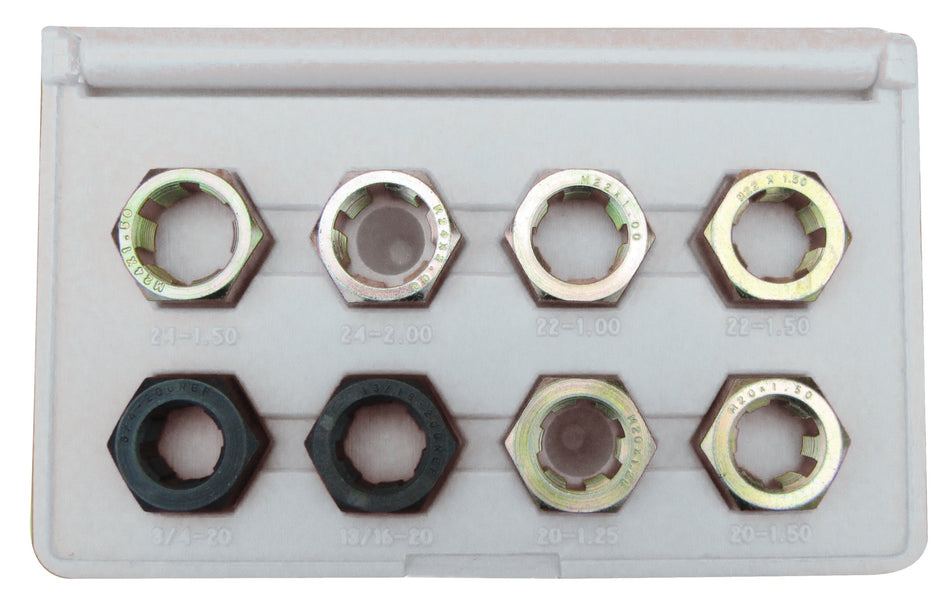Lang Tools 2579 8-Piece Fractional and Metric Spindle Rethreader Set