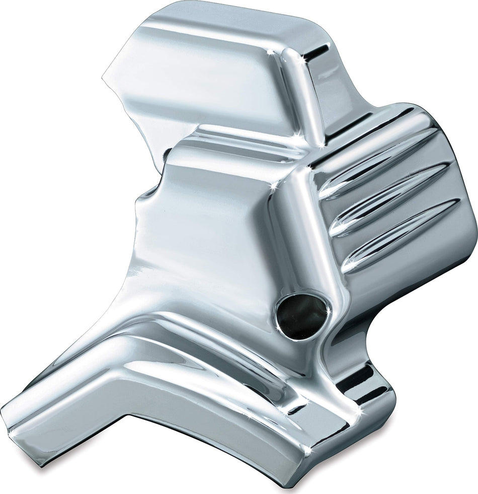 Kuryakyn 7846 Motorcycle Engine Accessory: Starter Cover Accent for 1999-2006 Harley-Davidson Motorcycles, Chrome , Black