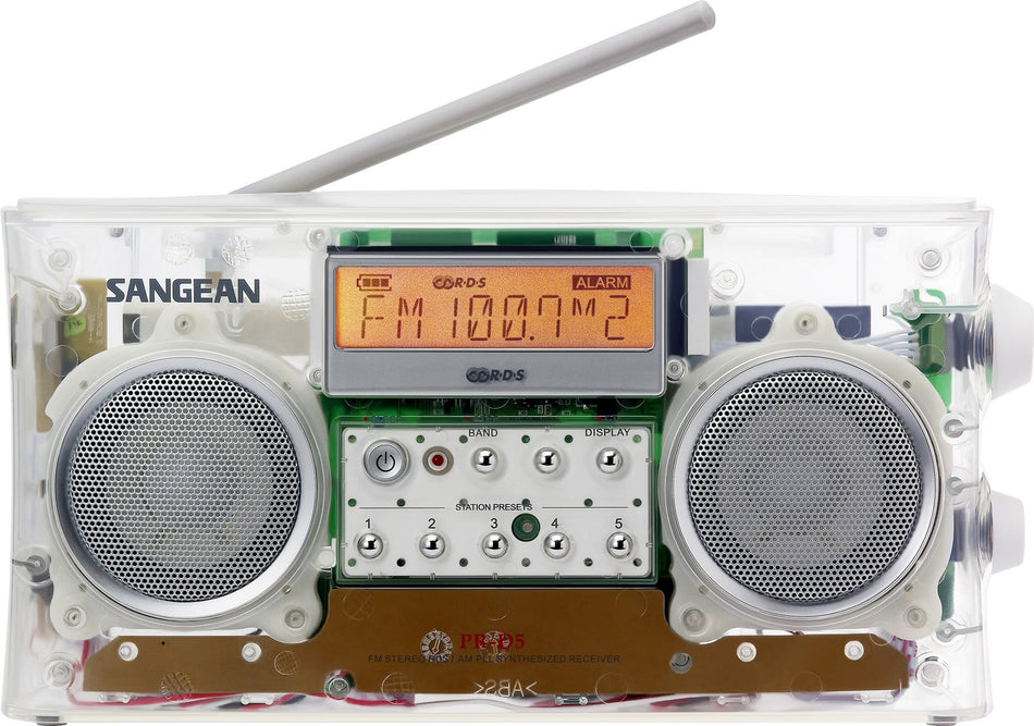 CLEAR AM/FM-RBDS PORTABLE RADIO