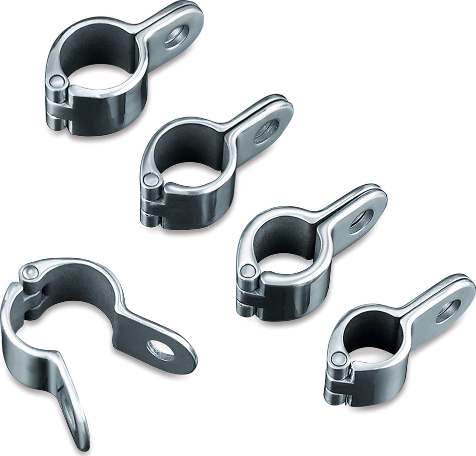 Kuryakyn 8073 Motorcycle Accessory: Magnum Quick Clamp for 1-1/4 Engine Guards or Tubing, Chrome, Pack of 1