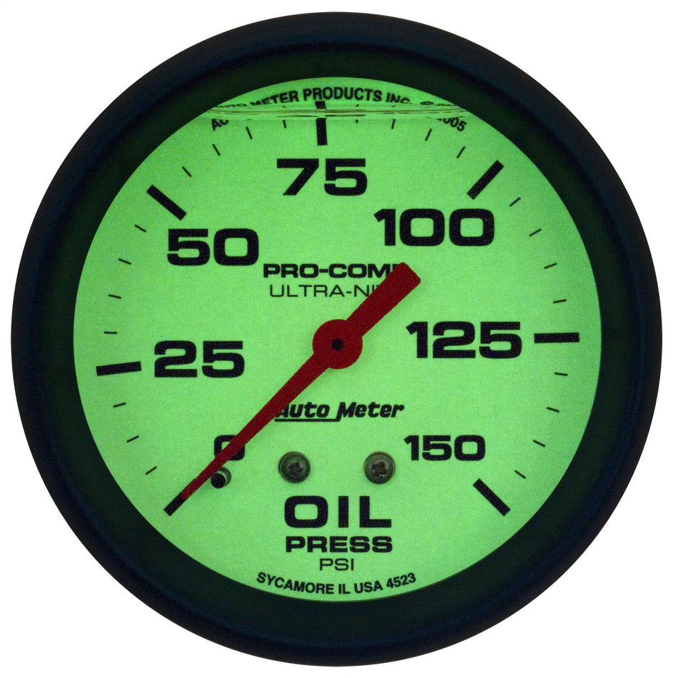 Auto Meter 4223 Ultra-Nite Oil Pressure Gauge