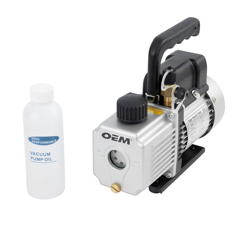 OEMTOOLS 24500 1.8 CFM Single Stage Vacuum Pump