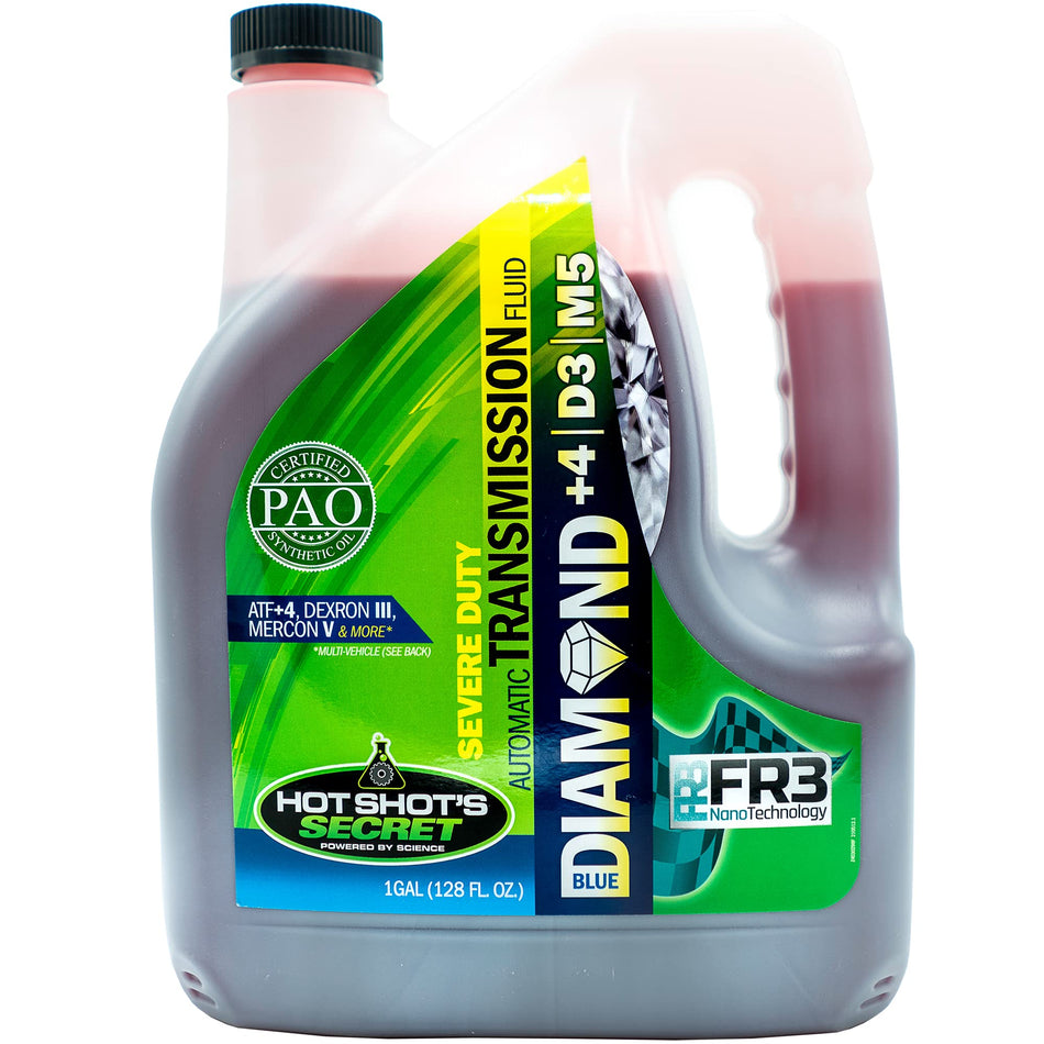 Hot Shot's Secret Blue Diamond ATF+4 | DEXRON III | MERCON V 1 Gallon +4 | D3 | M5