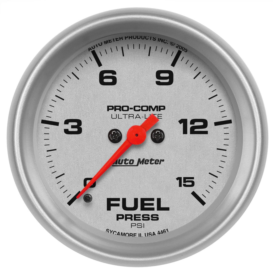 Auto Meter 4461 Ultra-Lite Electric Fuel Pressure Gauge