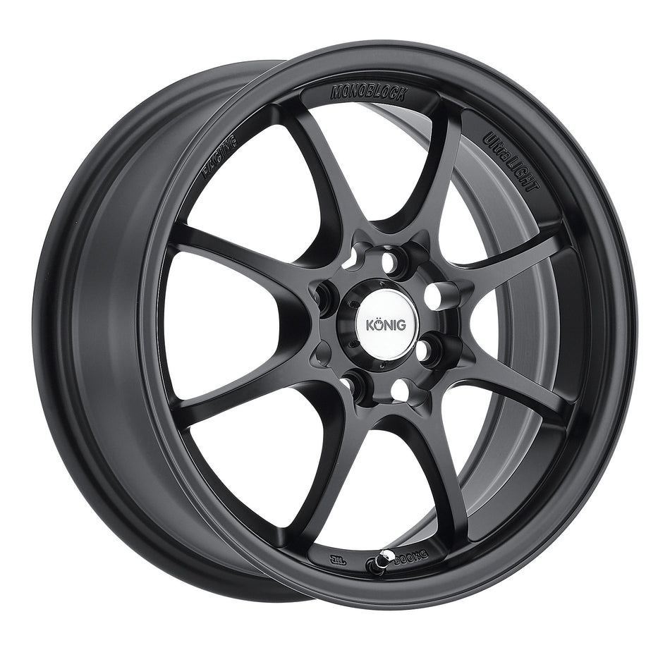 Konig Helium YHI MATTE BLACK Wheel (15x6.5____/4x100mm)