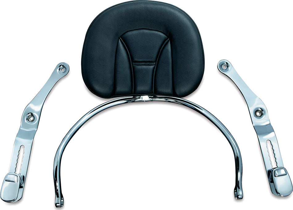 Kuryakyn 8930 Motorcycle Accessory: Revolution Driver Seat Backrest Pad with Removable Storage Pouch for 2012-17 Honda Gold Wing GL1800 Motorcycles, Chrome/Black
