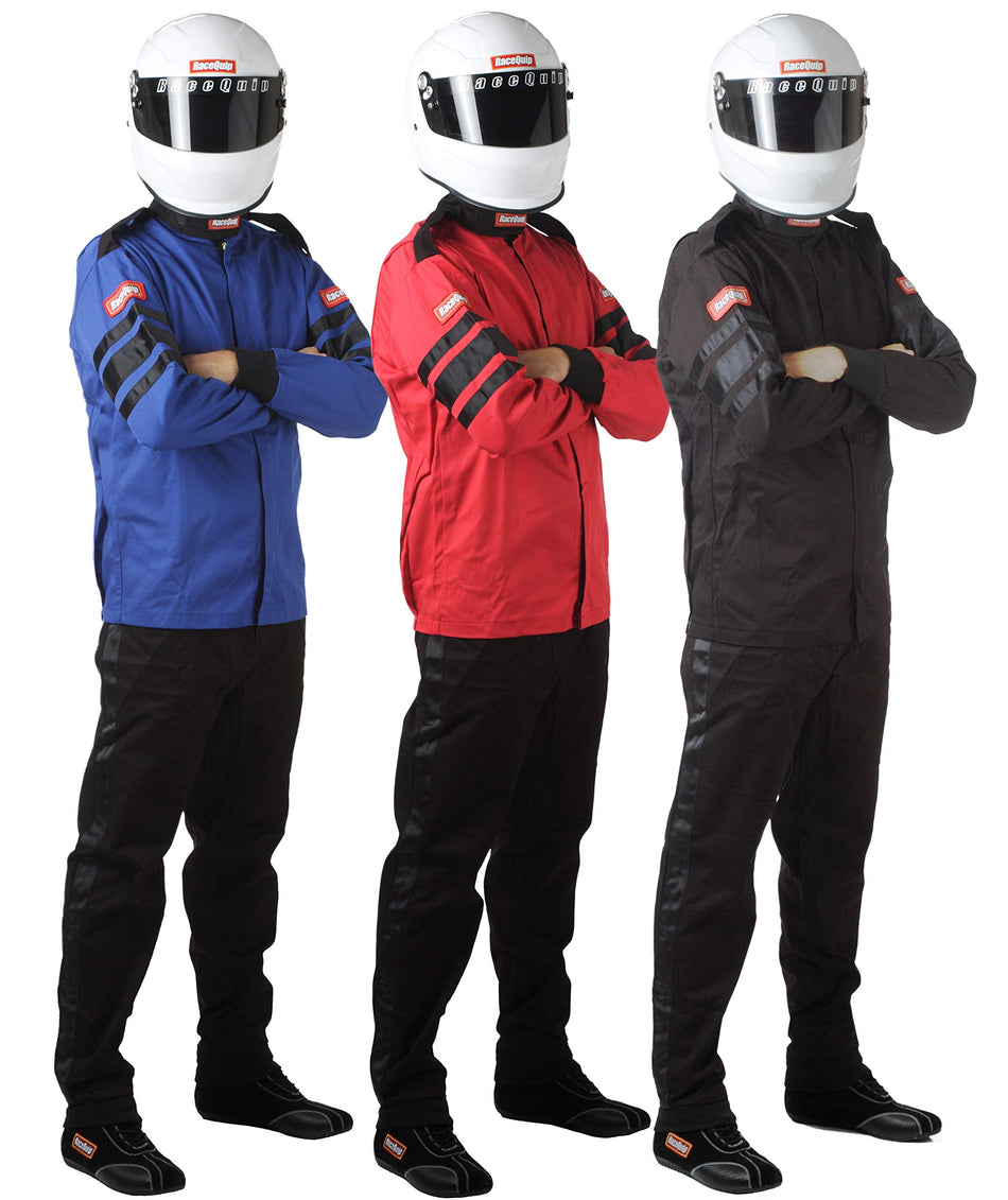 RaceQuip Racing Driver Fire Suit Jacket Single Layer SFI 3.2A/ 1 Blue Large 111025