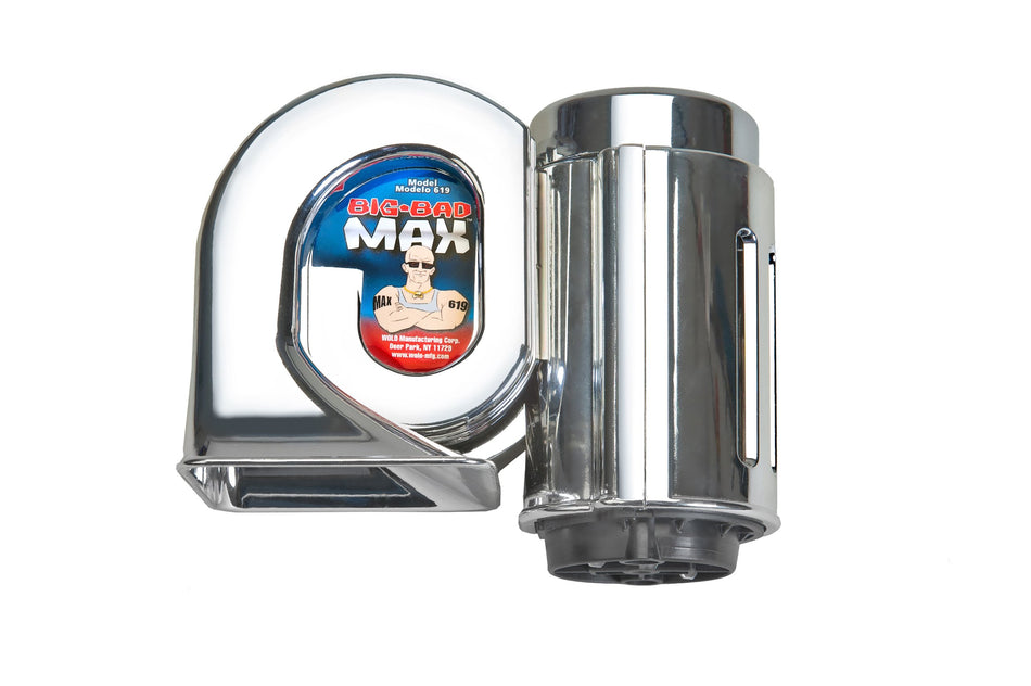 Wolo (719) Big Bad Max Chrome Air Horn - 12 Volt