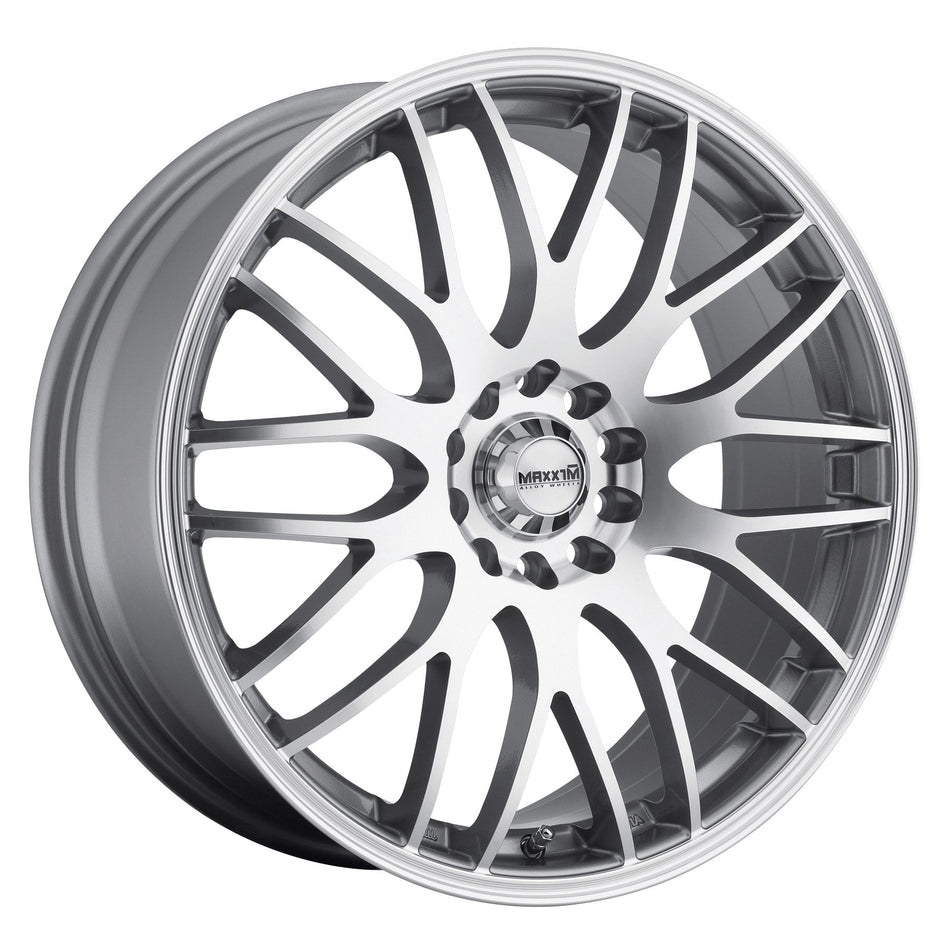 Maxxim Maze Silver Wheel with Machined Face (18x7.5/5x100mm)