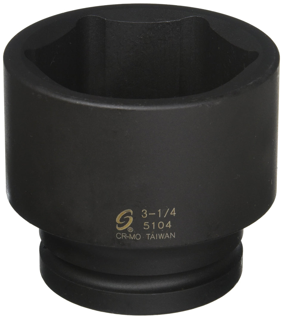 SUNEX TOOLS 5104 1" Drive Standard 6 Point Impact Socket