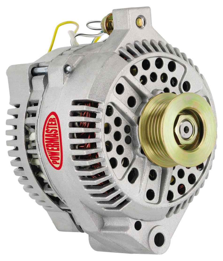 Powermaster 47759 Alt Ford 3G Natural 200A 6 grv & 1V Pulley Large Frame Str Mtg Threaded Mtg Ear w/Reg Adapter Harness